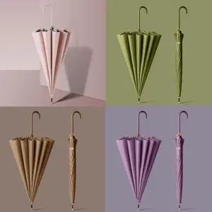 솔리드 자동 장우산 16K 튼튼한우산 경량우산 답례품 가벼운 장우산