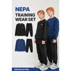 [롯데백화점]네파 신축성좋은 폴리 트레이닝세트 택가 109,000원 KL55955