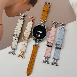 갤럭시워치 가죽 스트랩 스타 별 큐빅 레더 갤워치 8 7 6 5 4 클래식 FE 액티브 1 2