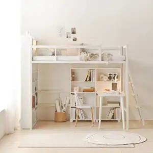 철제 벙커 침대 프레임 SS/Q 화이트