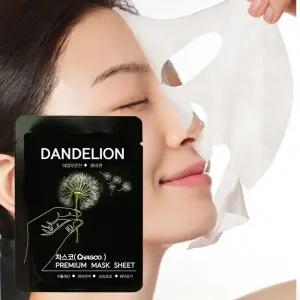 차스코 마스크팩 100장 마스크시트 민들레추출물 콜라겐 히아루론산 함유