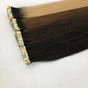 스티커붙임머리 헤어 연장 붙임 색깔 인모 긴머리 머리연장