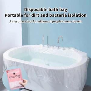 10개입 일회용 욕조 커버 휴대용 라이너 대형 살롱 가정 여행 호텔 청소 방오 필름