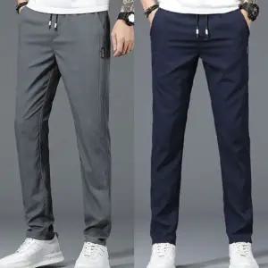 허리밴딩 일자팬츠 융털안감 겨울긴바지