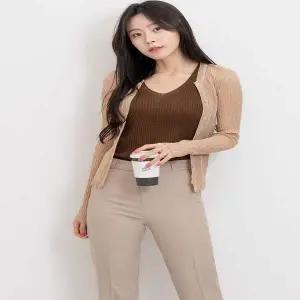 1032 FA80ZI02 PKT 여성린넨가디건