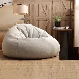 대형 빈백소파 1인용 쿠션 거실 쇼파 아이보리 컴포트 릴렉스 라운지체어 1인쇼파