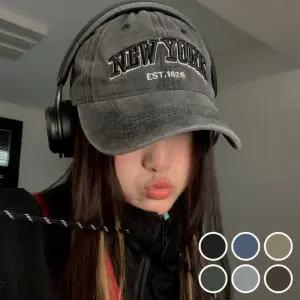 고급스러운 뉴욕 자수 포인트 빈티지 남여공용 볼캡