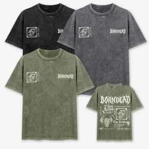 남녀공용 TQ55CA41 울프킹 피그먼트 프린팅 반팔티 SD-250805