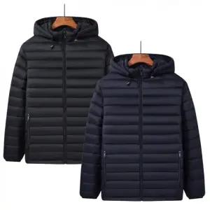 [히트템] 컨백스 남성용 경량 패딩 점퍼 모자탈부착형