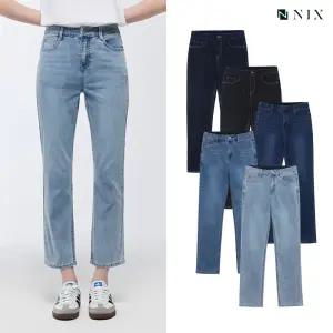 [택가 89000원][NIX]여) 저온스 BK/D톤 RAW DM/ML/ICE 워싱 1/2인밴딩 스트레이트 (FNBMCDS510M)