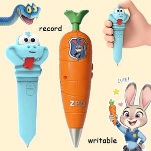 디즈니 주토피아 2 주디 보이스 레코더 게리 안티베놈 펜 | 60년대 미니 2 in 1 영화 코스프레 소품 어린이