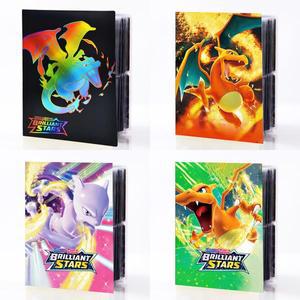 240  차리자드 뮤츠 홀더 바인더 컬렉션 카드 슬리브 보호대 노트북 포켓몬 앨범 보관북 디스플레이