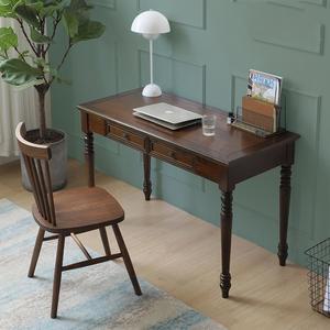 엔틱 책상 1인용 화이트 책장 일자 월넛컬러 노트북 세트 핑크 소형 원목 다용도 1800