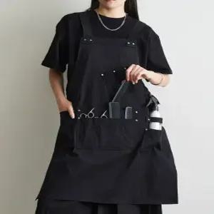미용사앞치마 입는 에이프론 바리스타 블랙 네일앞치마