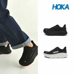 호카 운동화 본디9 와이드 남성 런닝화 블랙/블랙 화이트 2종택1