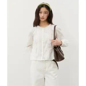 [시티브리즈] 레이스 트리밍 블라우스_3COLORS [TAG가 109900]