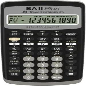 텍사스 인스트루먼트 BAII 플러스 재무 계산기 블랙