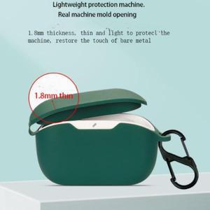 JBL Wave Buds/Buds 2 케이스 솔리드 컬러 이어폰 커버 Fundas 쉘 소프트 충격 방지 실리콘 이어폰 액세서