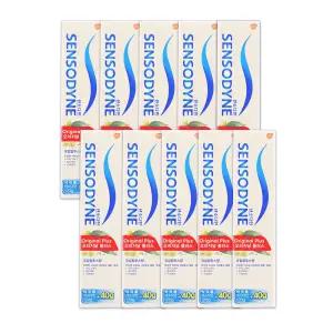 센소다인 오리지날 플러스 치약 160g X 10개 유칼립투스향 시린증상 충치 구취 예방 잇몸 잇치