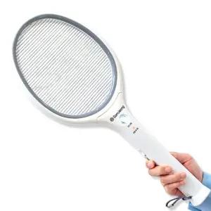 전동 모기채 고전압 배드민턴형 휴대용 전기 모기채 야외용 파리채 살충 여름용