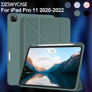 아이패드 프로 11인치(2022/2021/2020, 4세대/3세대/2세대)용 Y-트라이폴드 케이스, 펜슬 홀더 포함, 자동
