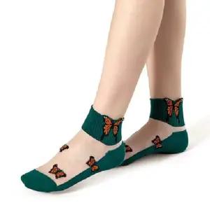 #넬]10종]나비 자수 망사 양말