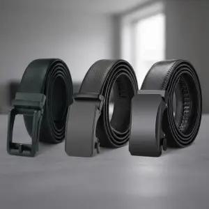 자동 버클 가죽 벨트 남성 캐주얼 결혼식 양복 정장 선물   허리띠