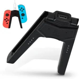 스위치/OLED용 하이톈치 조이콘 충전 그립 1PCS 6.6피트 USB-C 케이블 및 듀얼 충전기 - 중 재생 모양의