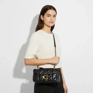 [코치] 퀼티드 태비 20 숄더백 가죽 블랙 CP149 V5BLK 151476534