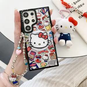 헬로키티 스마트톡 맥세이프 비즈 스트랩 갤럭시S26 플러스 울트라 케이스