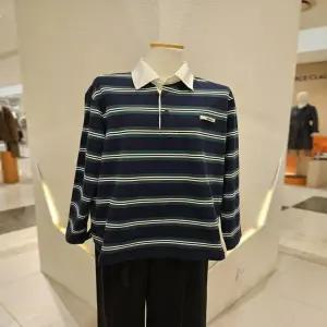 [SOUP] 우븐배색 스트라이프 티셔츠 (MB9LTN8)