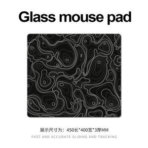 태양광 유리 게이밍 마우스 패드 XXL 대형 강화 표면 FPS e스포츠용 초매끄러운 글라이드 전문가용 데스크