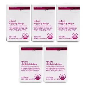에스더포뮬러 여에스더 어린콜라겐 레티놀A 820mg x 42정 X 5박스 I_24535722