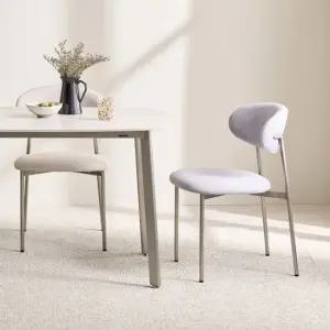 무광 스텐 식탁의자 카페 인테리어 체어 패브릭 의자 식탁의자 카페의자 원목식탁의자