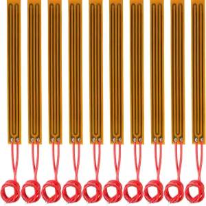 10 PCS 10mm x 93mm 필름 히터 플레이트 접착 패드 PI 발열체 12V 12W 스트립 폴리이미드