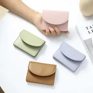 심플 미니멀 자석 덮개식 인조가죽 카드 명함 지갑 명합지갑 카드파우치 미니카드지갑