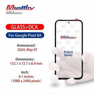 5피스 Musttby (소유 성 코팅) 스크린 터치 유리 + Google Pixel 3 3AXL 4A 7 7A 6 6A 8 8Pro 8A 도금 용 O