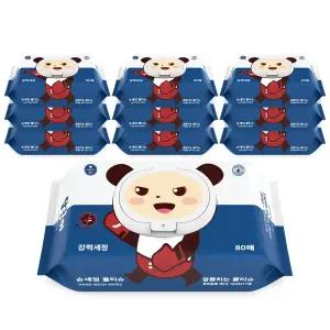 달곰이 손세정 캡형 물티슈 80매X10팩
