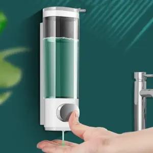 ( )화장실 벽걸이 디스펜서 손세정기 욕실 핸드워시 용기 세트