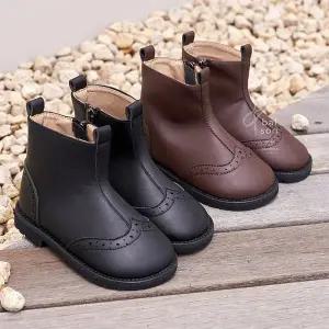 베이비잼 윙팁 지퍼 아기 유아 아동 여아 남아 주니어 부츠 신발