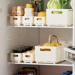 (타입 화이트 소형 3p)공간활용 슬림 정리함 수납함 주방 신축가능 소형 3p