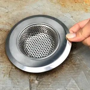 ( )욕실 욕조 주방 싱크대 배수구 캡 한 망 머리카락 음식물 거름망 9cm X 5개입