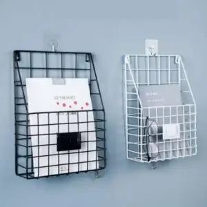거실 철제 벽걸이 바스켓 바구니 수납 정리 함 선반