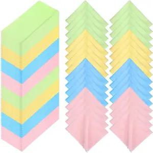 300개 안경 청소용 천 극세사 카메라 렌즈 휴대폰 노트북 LCD TV 화면 등 다양한 색상의 6 x 7 인치(혼합