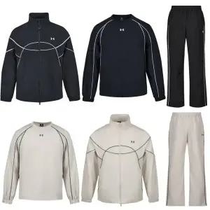 [언더아머](센텀시티점)UA APAC 스포츠스타일 우븐 트레이닝 세트 남녀공용 바람막이 상하의 정품 빅사...