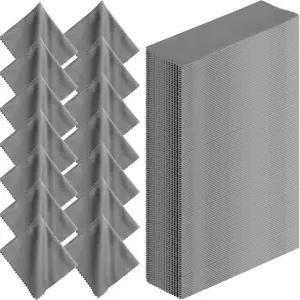 Treela 200개 극세사 유리 청소포 6 x 7인치 안경 청소기 카메라 렌즈 휴대폰 LCD TV 화면 노트북