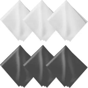 마이크로파이버 클리닝 천 6팩 ？ 6x7인치 보풀 없는 렌즈 및 스크린 클리너 안경 카메라 휴대폰 태블릿 TV