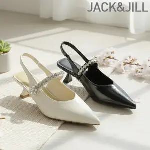 [잭앤질]잭앤질 보석장식 메리제인 키튼힐 슬링백(JA6146)
