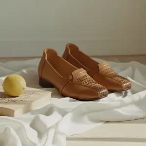 [잭앤질]잭앤질 소가죽 위빙 쿠션 로퍼(JA6224S)