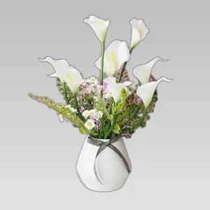 순수한 카라 조화 화분 1P 장식 인테리어 소품 선반